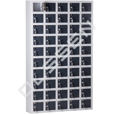 CAPSA canteen locker with 50 compartments (Extra sturdy - steel thickness 2.5 mm)